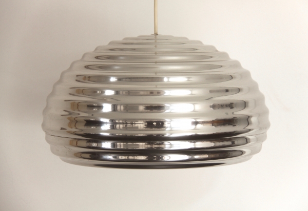 Suspension de Castiglioni pour Flos, aluminium chromé, Italie, 1960