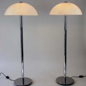 Paire de lampadaires Luigi Massoni pour Guzzini, Italie, 1970